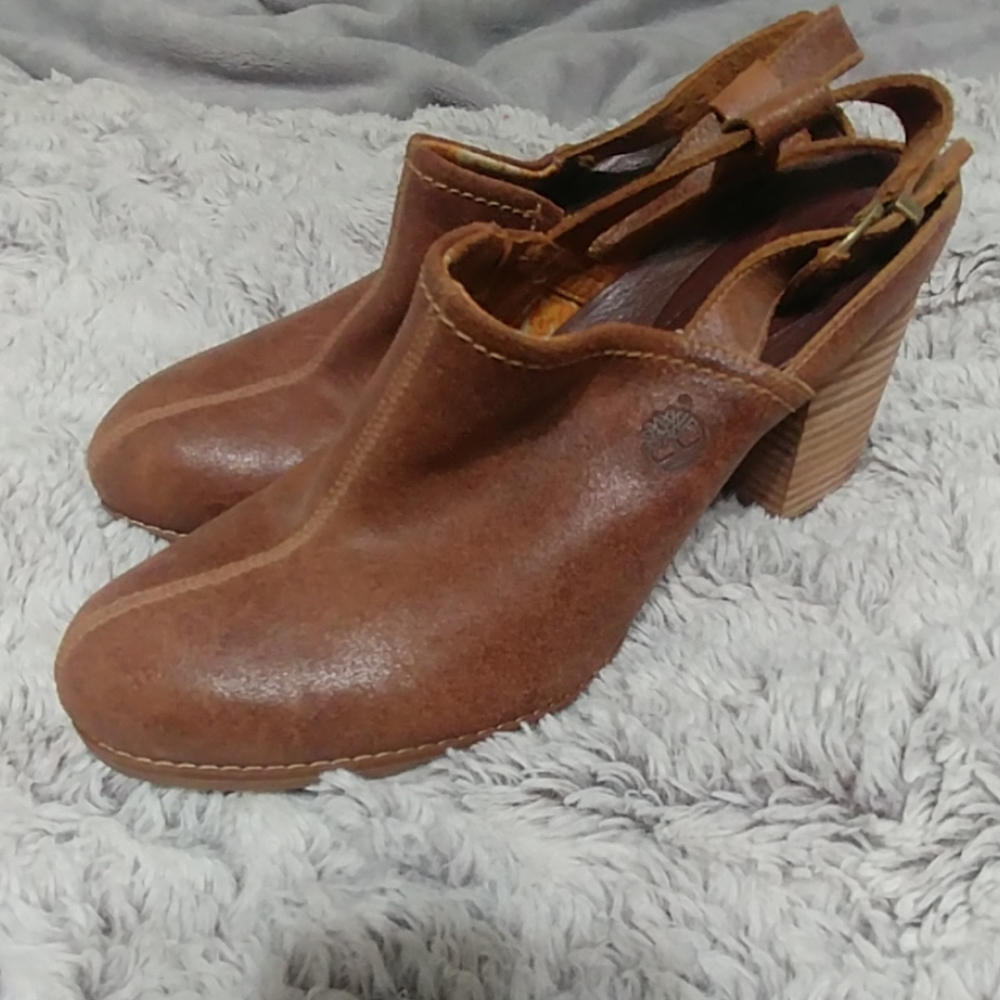 Earthkeepers leather shoe boot slingback. 2"